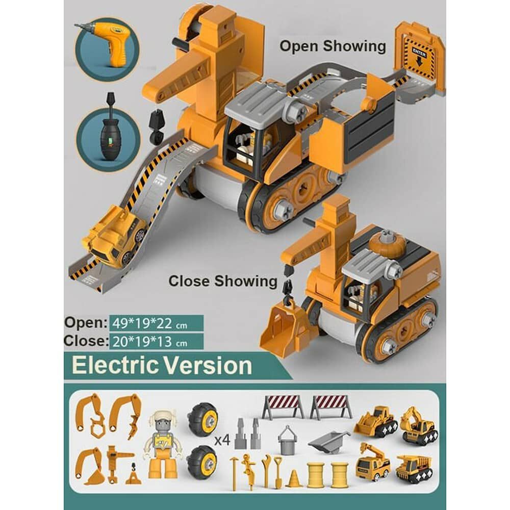 Juguete Camiones De Construcci&oacute;n Grua Y Elevador image number 3.0