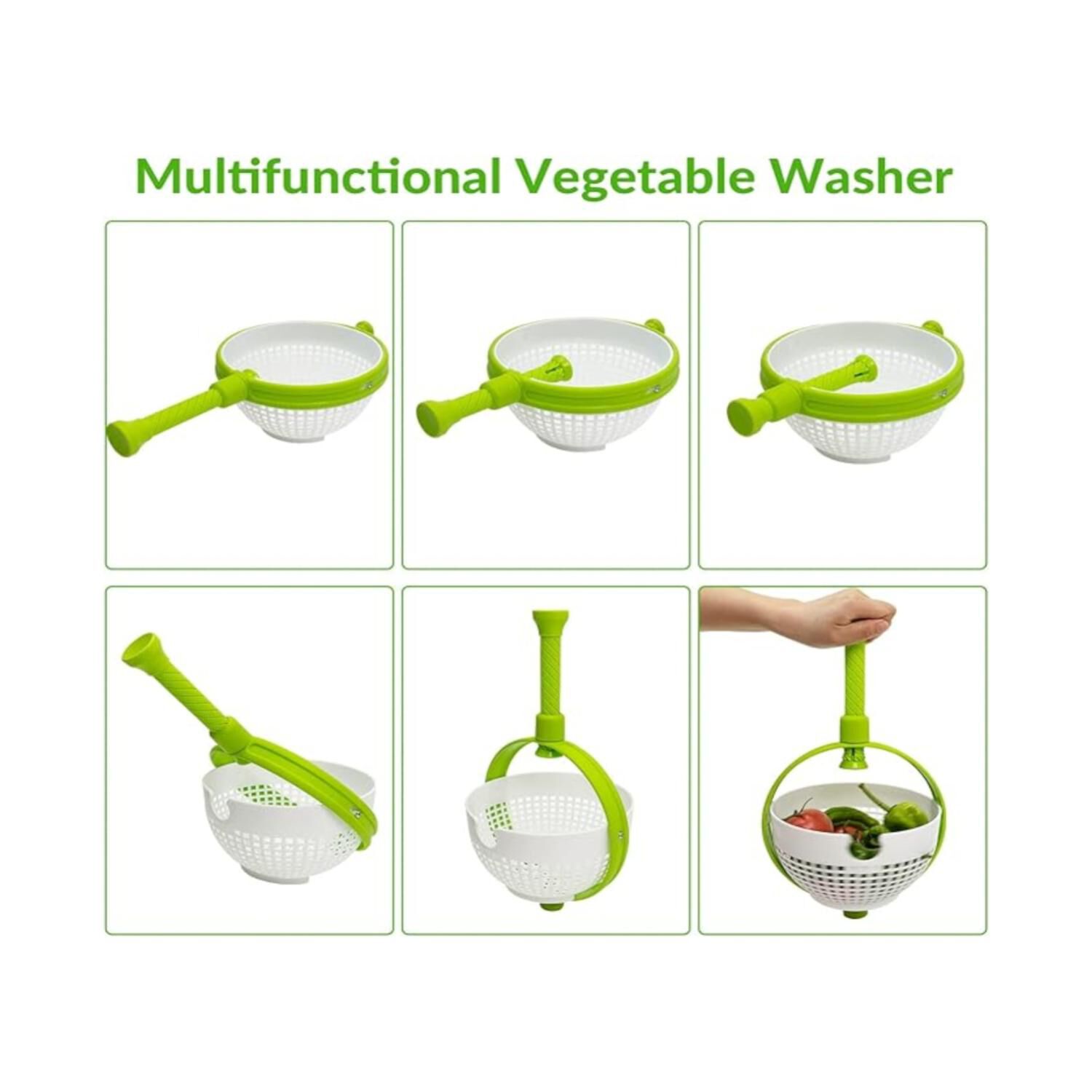 Secador Escurridor Spinner Vegetales Alimentos Cocina image number 1.0