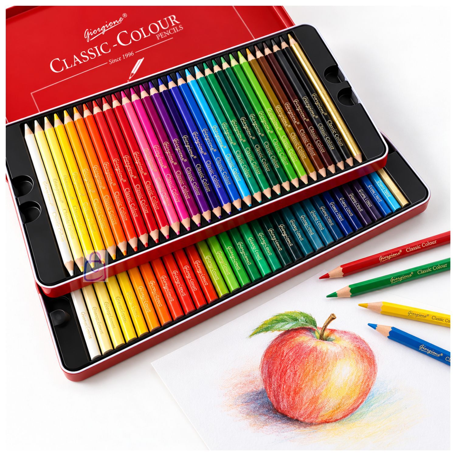 L&aacute;pices De Colores 72 Caja Met&aacute;lica Profesional - Ps image number 1.0