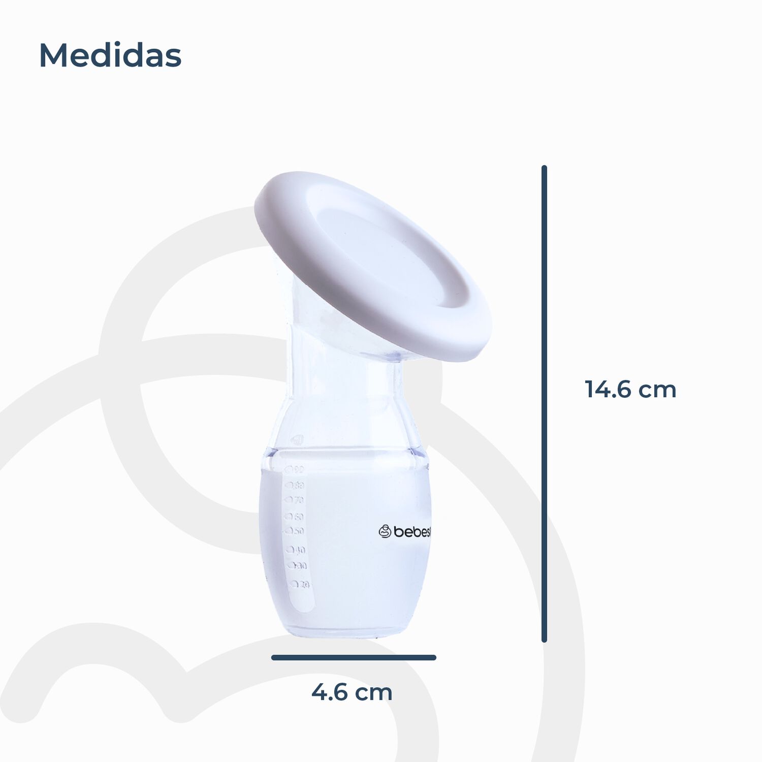 Pack X 2 Colector Extractor Manual De Leche Materna Bebesit image number 3.0