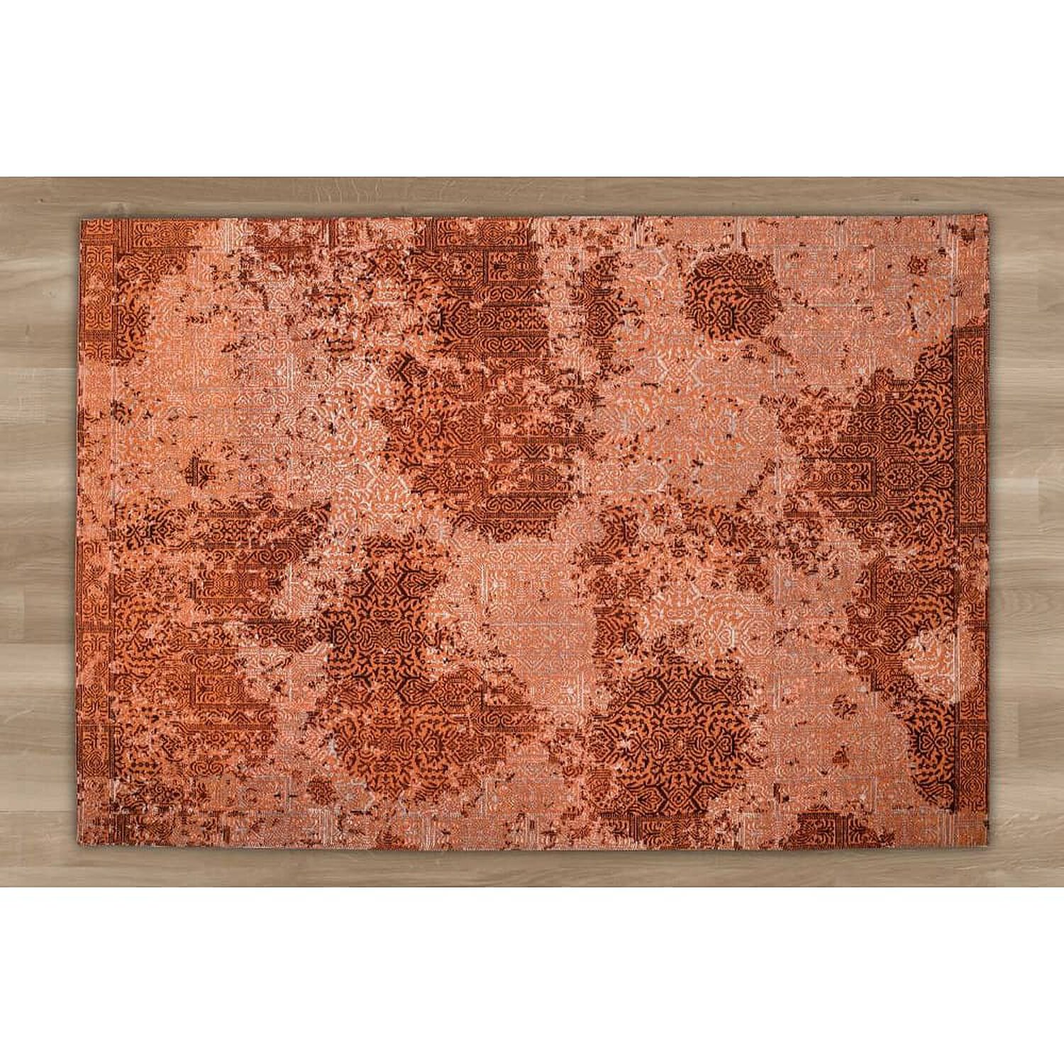 Pack Jacquard Tonos Tierra (alfombra + Taburete) 150x240 image number 1.0