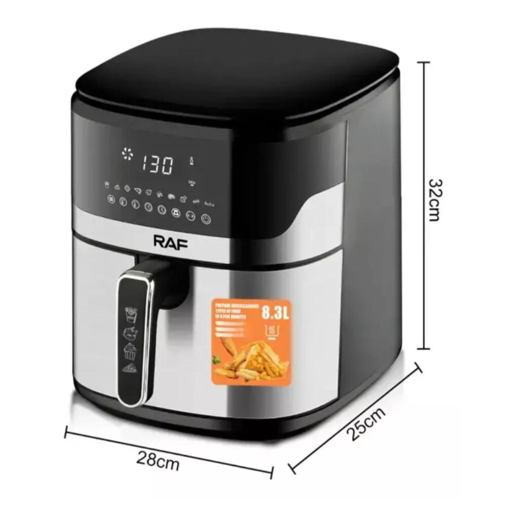 Freidora De Aire Air Fryer 8300ml Bascula Gramera R5375 Raf image number 1.0