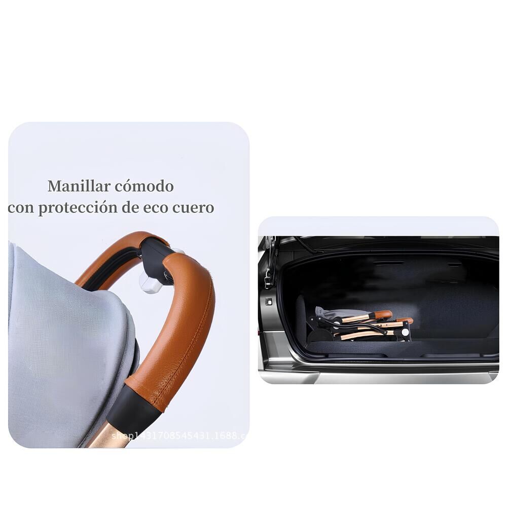 Coche De Paseo &Uacute;ltra Compacto Con Accesorios Azul Lubabycas image number 1.0