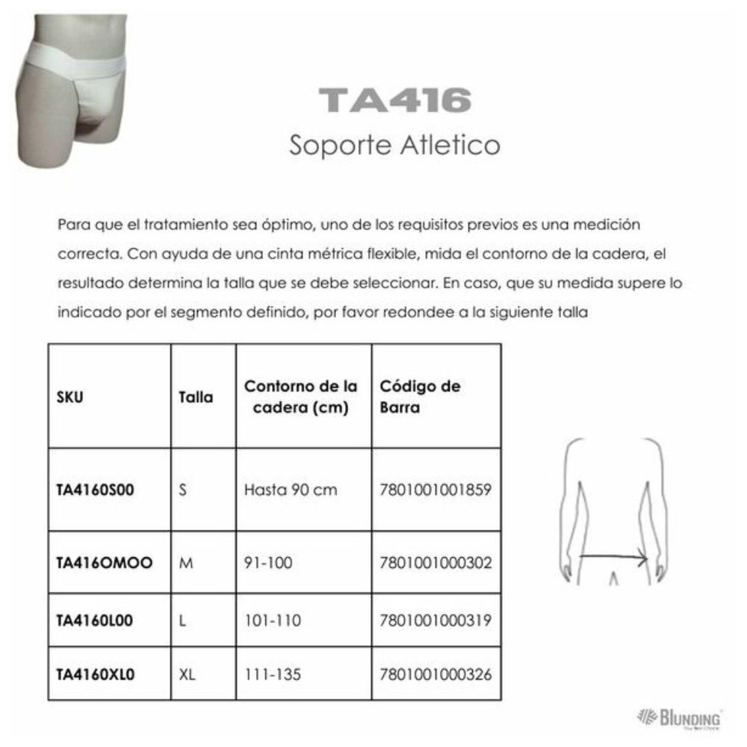 Soporte Atl&eacute;tico - Talla Xl-blunding image number 2.0