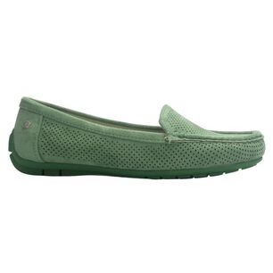Mocasin Verde Mujer Casual Chalada Nautico