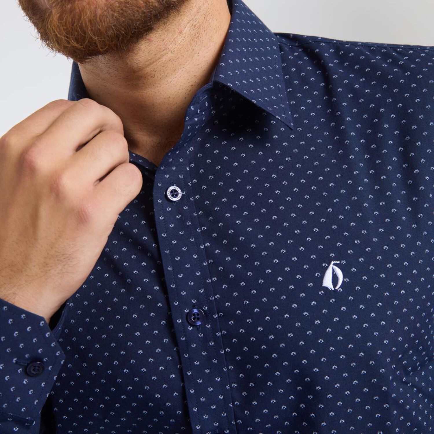 Camisa Estampada Regular Manga Larga Hombre Herald image number 4.0