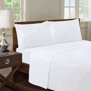 Juego De S&aacute;banas 1.5-188 Hilos Blanco