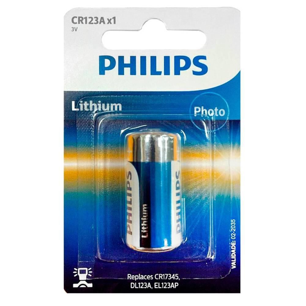 Microbateria De Litio Philips Cr123a 3v image number 0.0
