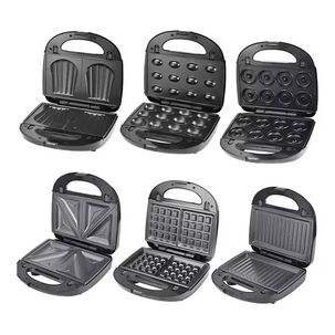 Maquina 6 En 1 Waflera Electrica Sandwichera Grill Donas R541