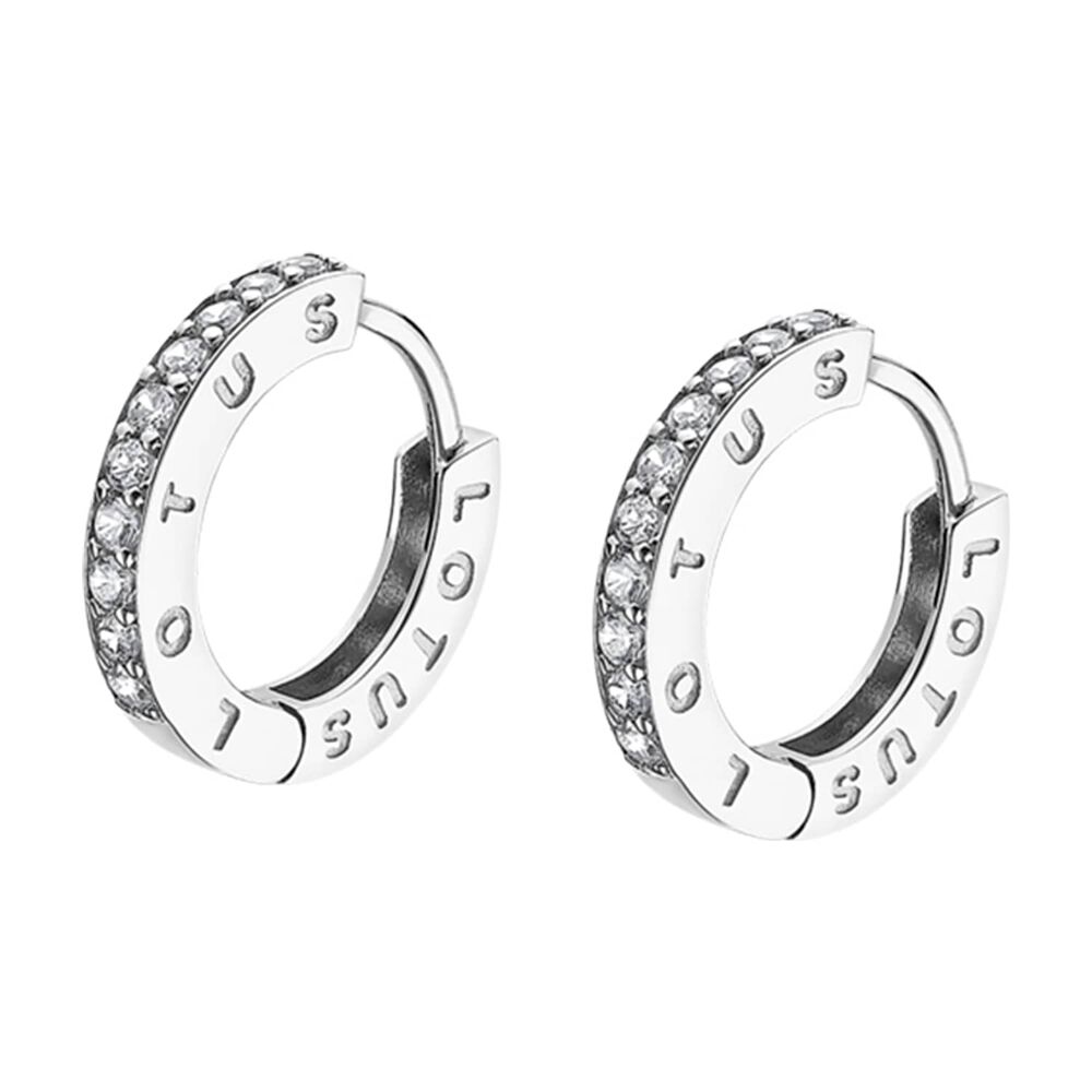 Aros Lp1887-4/1 Lotus Silver Mujer Hoops image number 0.0