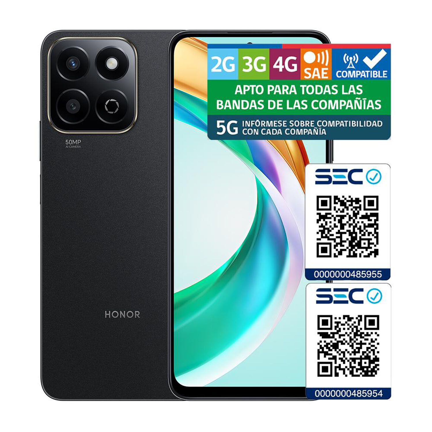 Smartphone Honor X6B / 5G / 256 GB / Black / Liberado image number 8.0