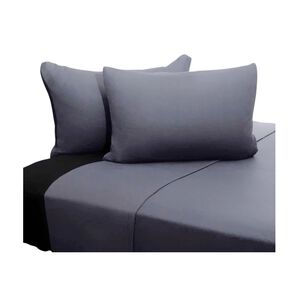 Sabanas 2 Plazas Elasticada 4 Piezas Polar 144 Hilos Plomo