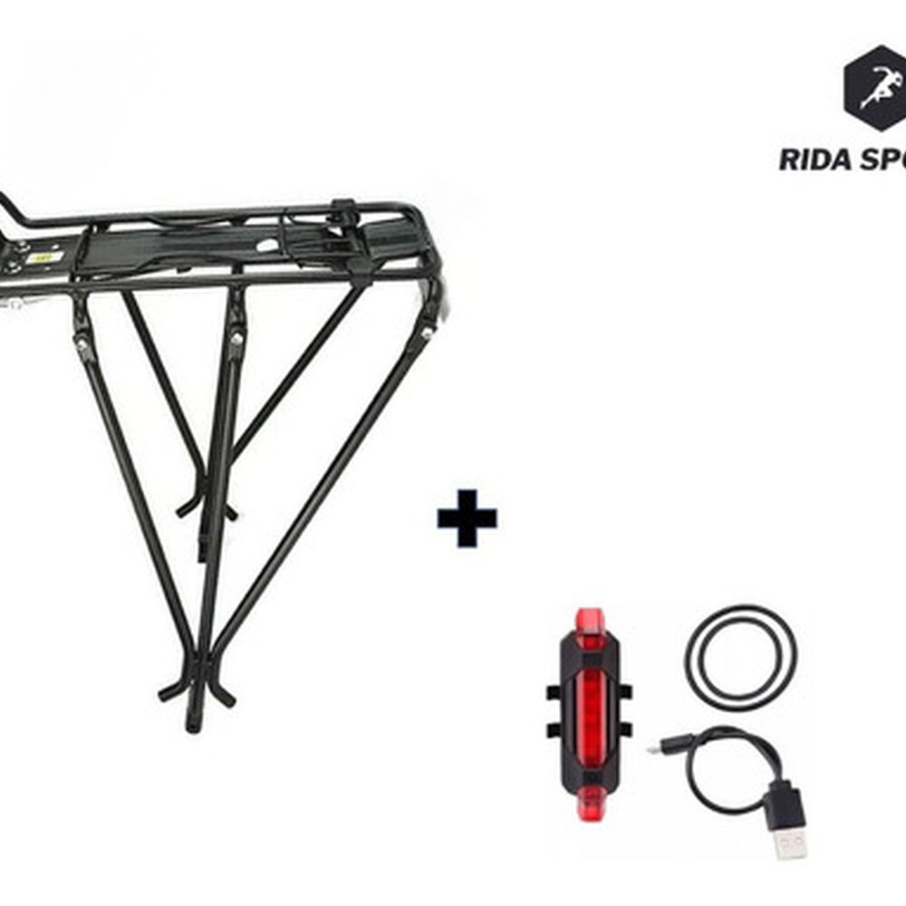 Parrilla Bicicleta Aluminio 29 Disco + Luz Trasera image number 1.0