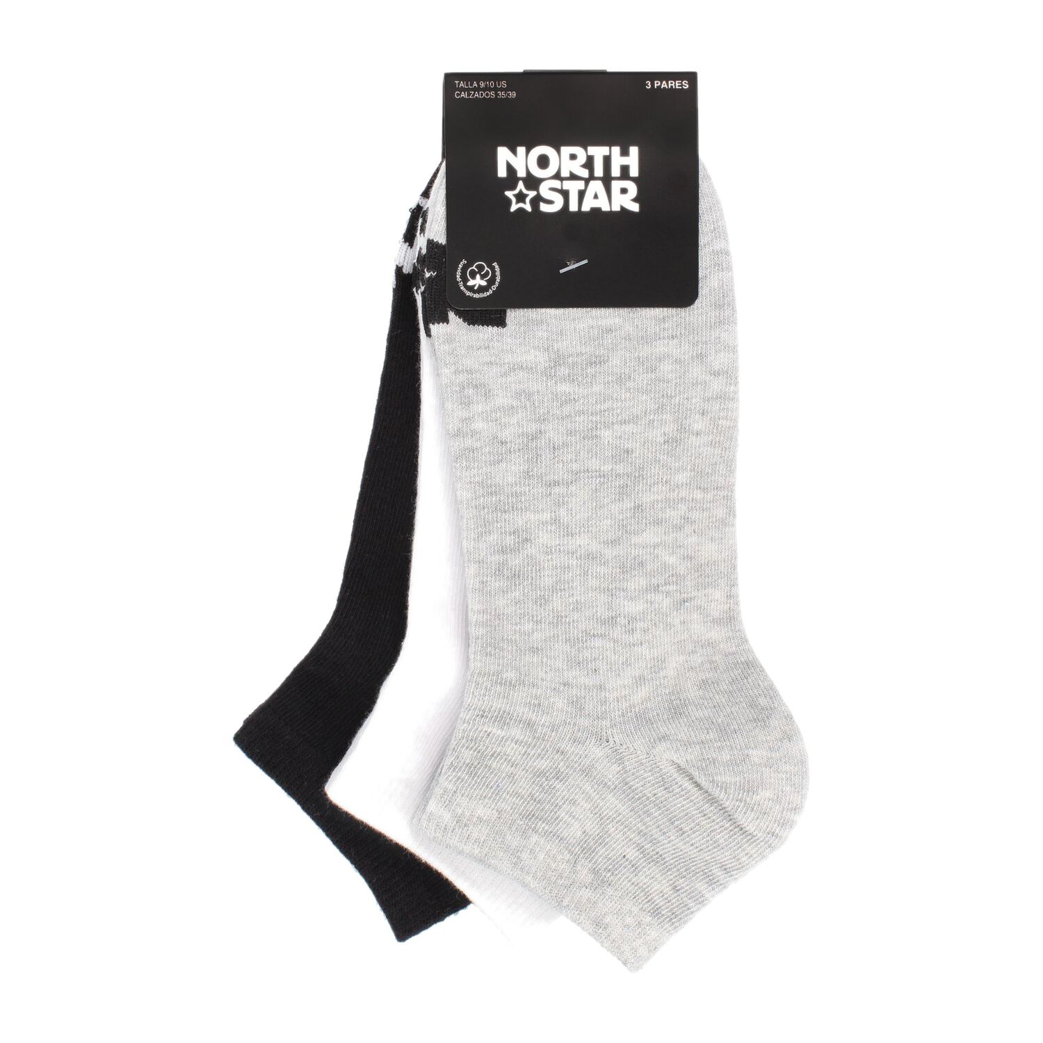 Calcetines Hombre North Star Ciro Plata/blanco/negro image number 0.0