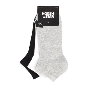 Calcetines Hombre North Star Ciro Plata/blanco/negro