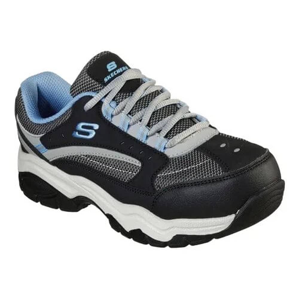 Zapatilla Seguridad Skechers Biscoe Celeste image number 1.0