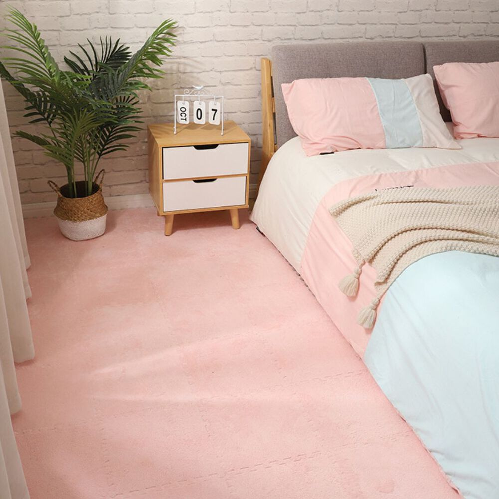 Pack 6 Alfombras Rompecabezas Felpa Shaggy 30x30 Cm Armables image number 0.0