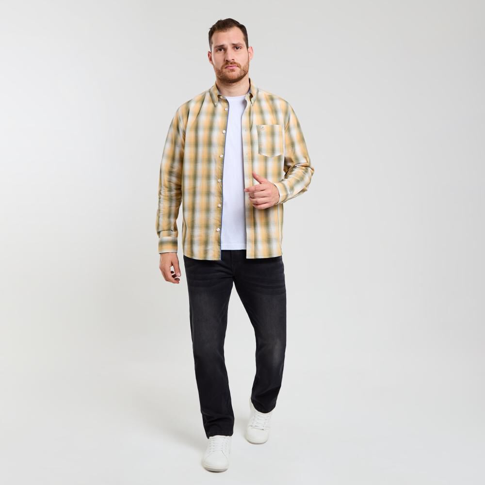 Camisa Cuadrille Regular Manga Larga Hombre Peroe image number 1.0