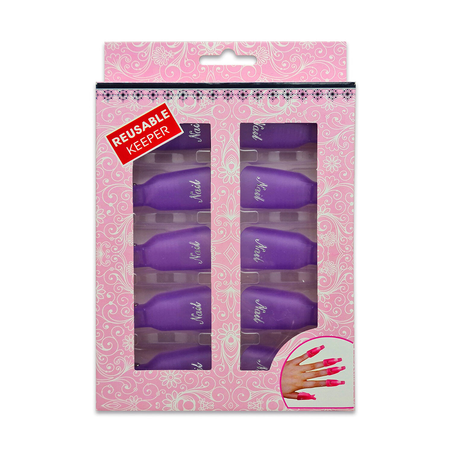 Protector De U&ntilde;as Esmaltados X10 Ud Morado image number 0.0