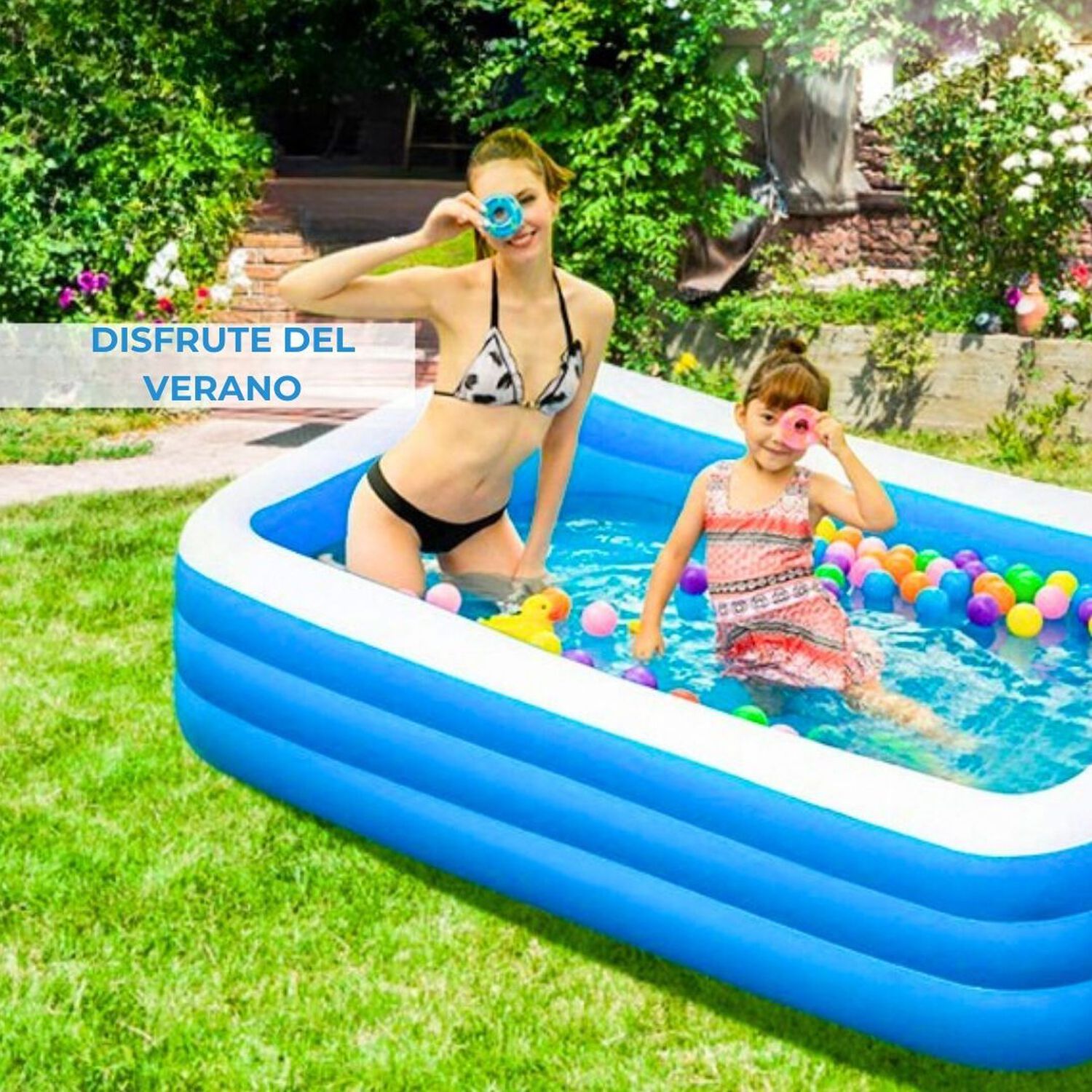 Piscina Inflable Rectangular Familiar 240x150x60cm Cm Jumbo image number 3.0