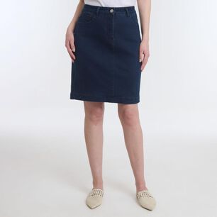 Falda Corta Denim Tiro Medio Regular Mujer Geeps