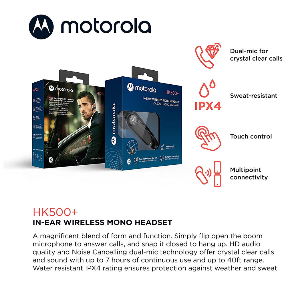 Audifonos Mono Motorola Hk500 In Ear Bluetooth Manos Libre image number 3.0