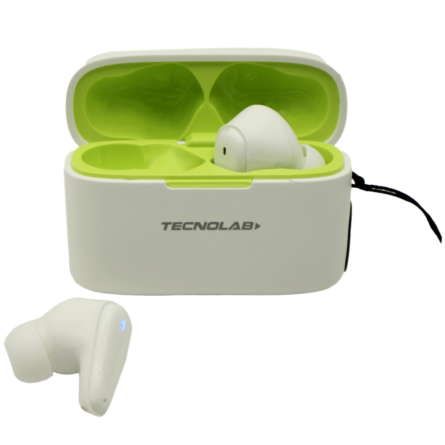 Aud&iacute;fonos Bluetooth Tws Con Correa Blanco - Ps image number 0.0