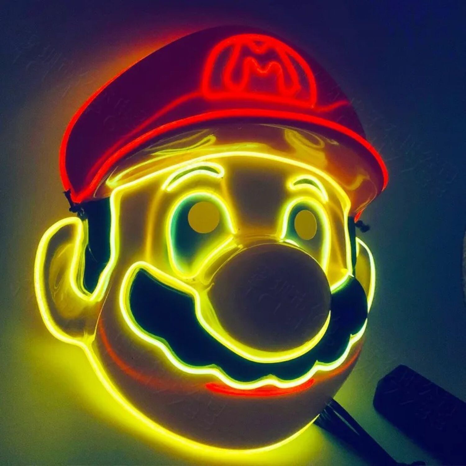 M&aacute;scara Accesorio Cosplay De Super Mario Led Para Fiesta image number 1.0