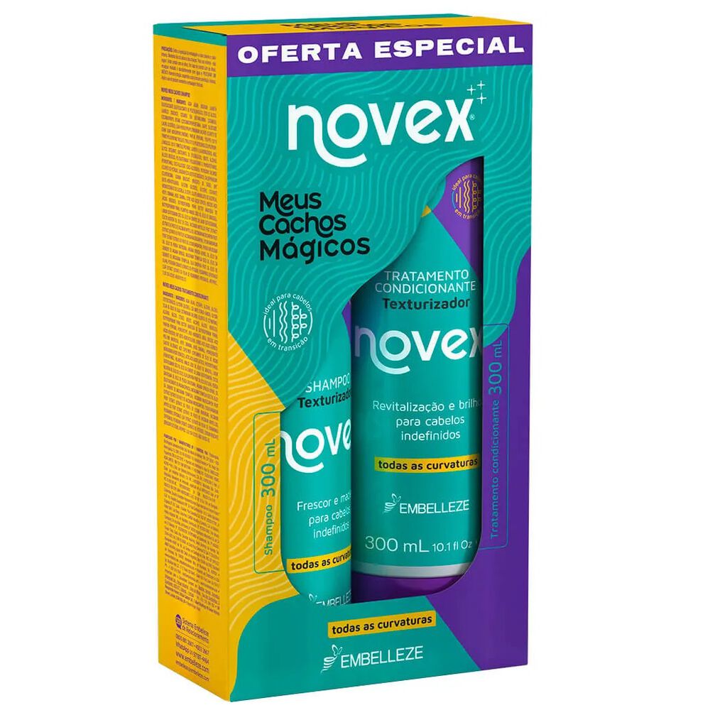 Kit Sh/acond Meus Cachos Magicos 300ml Novex image number 0.0