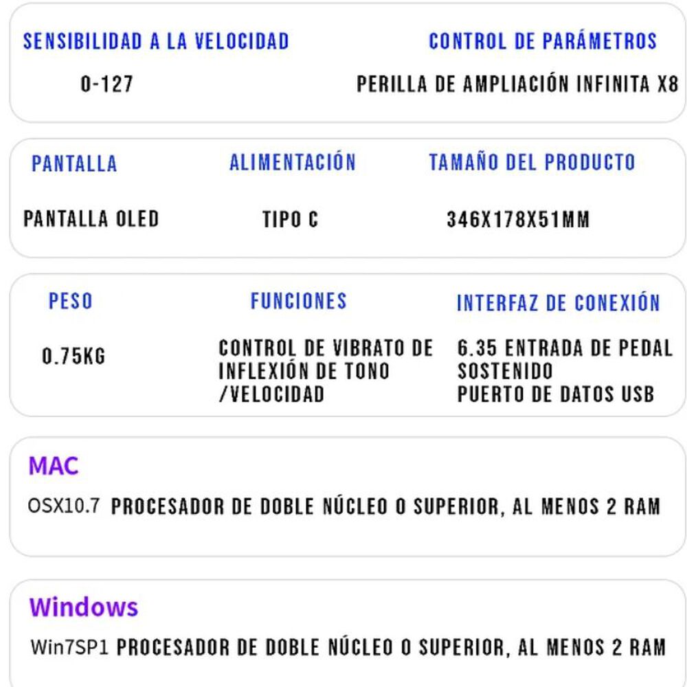 Teclado Midi 25 Teclas Controlador Musical Piano Usb image number 2.0
