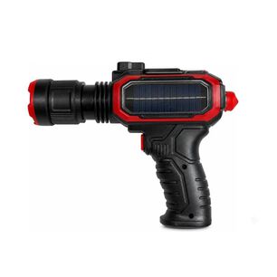 Linterna Solar Recargable Tipo Pistola Led Multiusos Camping Exterior