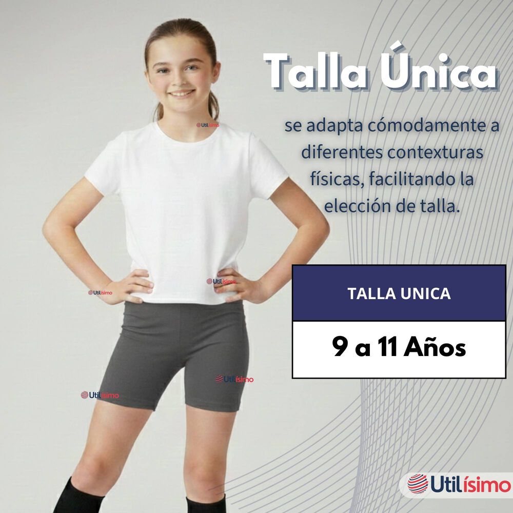 Calza Corta Escolar Color Gris Pata Deportivas Ni&ntilde;a image number 3.0