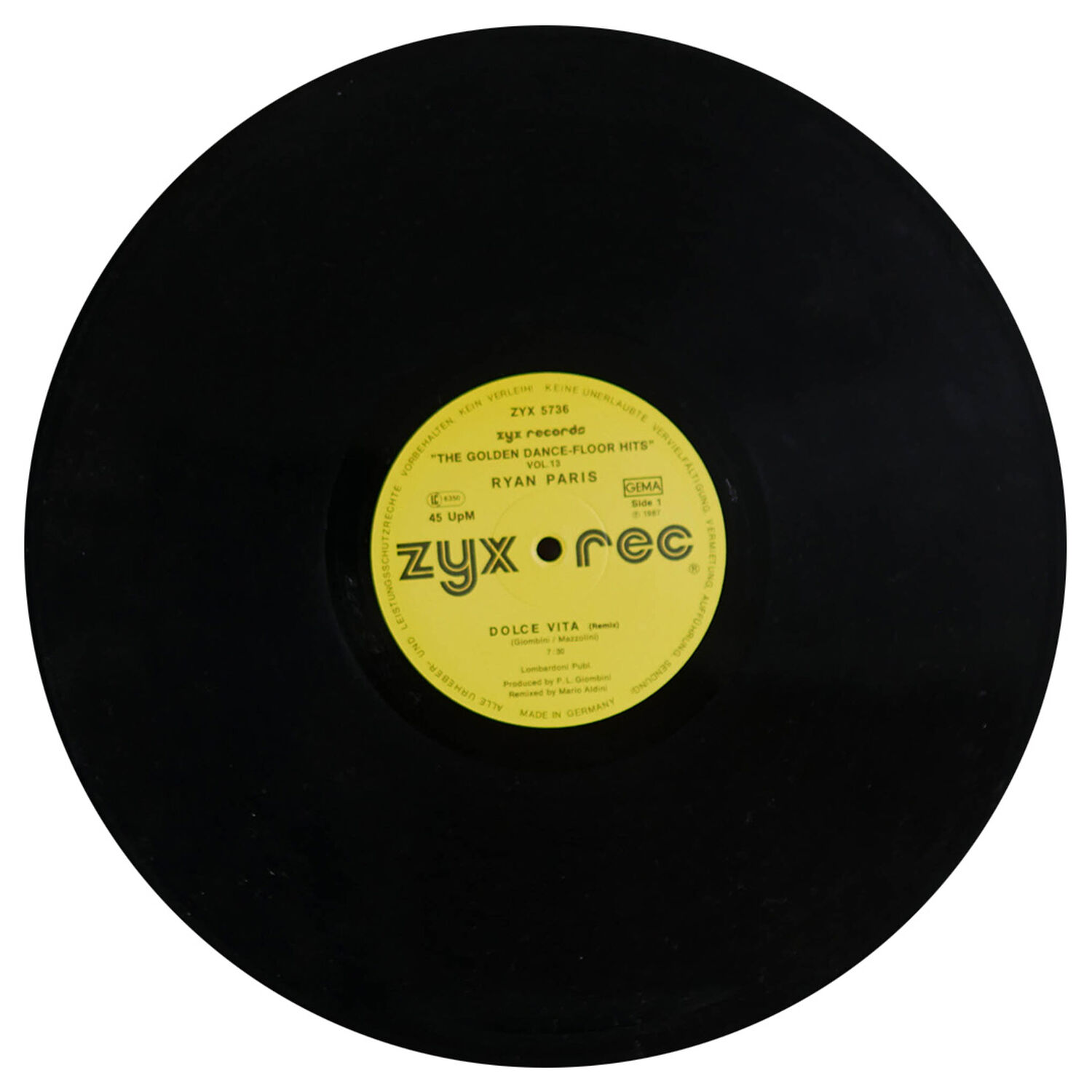 Ryan Paris / Evelyn Thomas - Dolce Vita / Hi Energy | 12" Maxi Single Usado image number 2.0