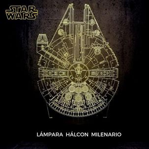 Lampara 3d Star Wars Halcon Milenario