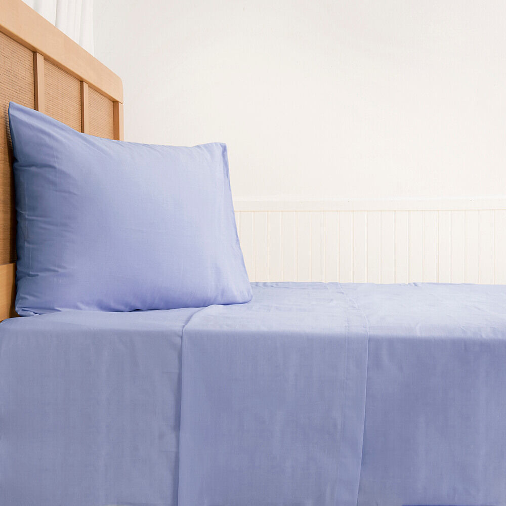 Sabana 180 Hilos Lisos 1p Azul image number 3.0