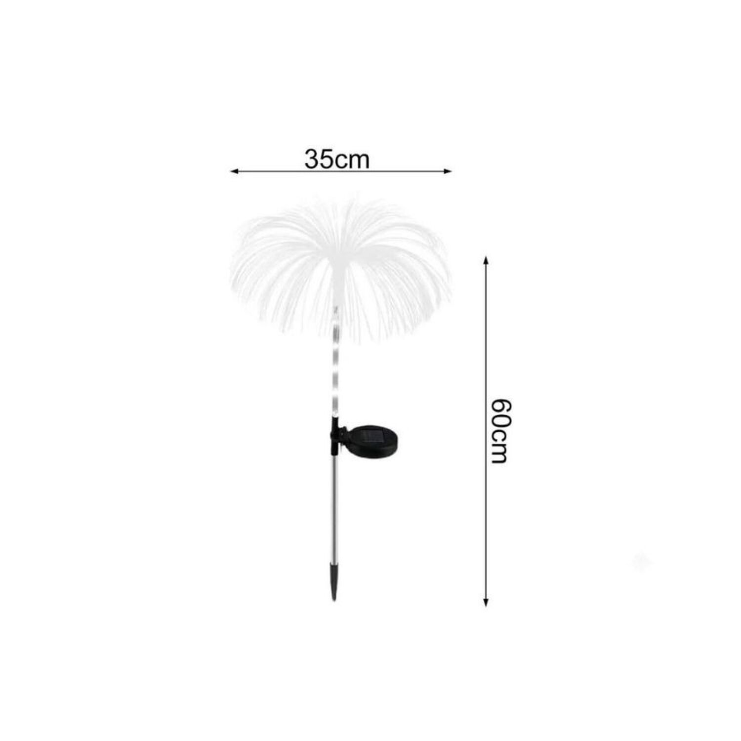 Pack 2 Estacas Solares Medusa Led Rgb Decoracion Jardin C&aacute;lido image number 1.0