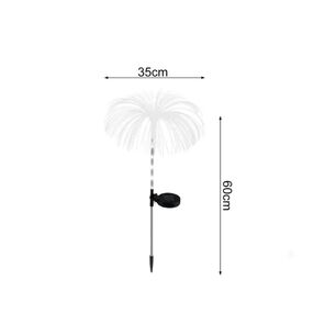 Pack 2 Estacas Solares Medusa Led Rgb Decoracion Jardin C&aacute;lido