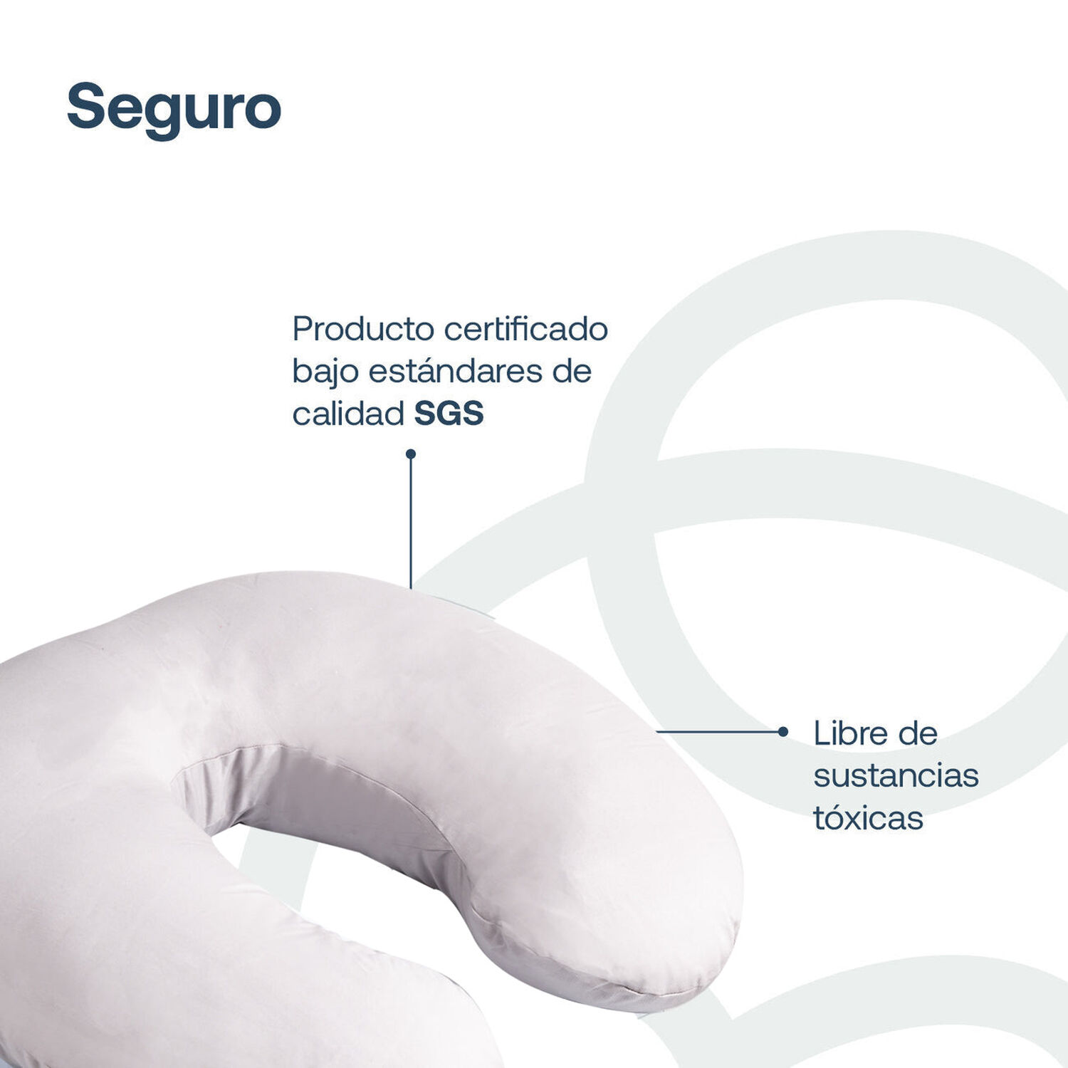 Cojin De Lactancia Gris Bebesit image number 3.0