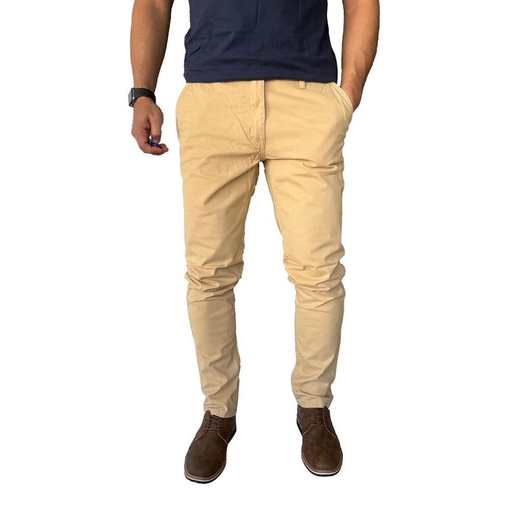 Pantal&oacute;n Elasticado Slim Fit Gabardina Hombre image number 10.0