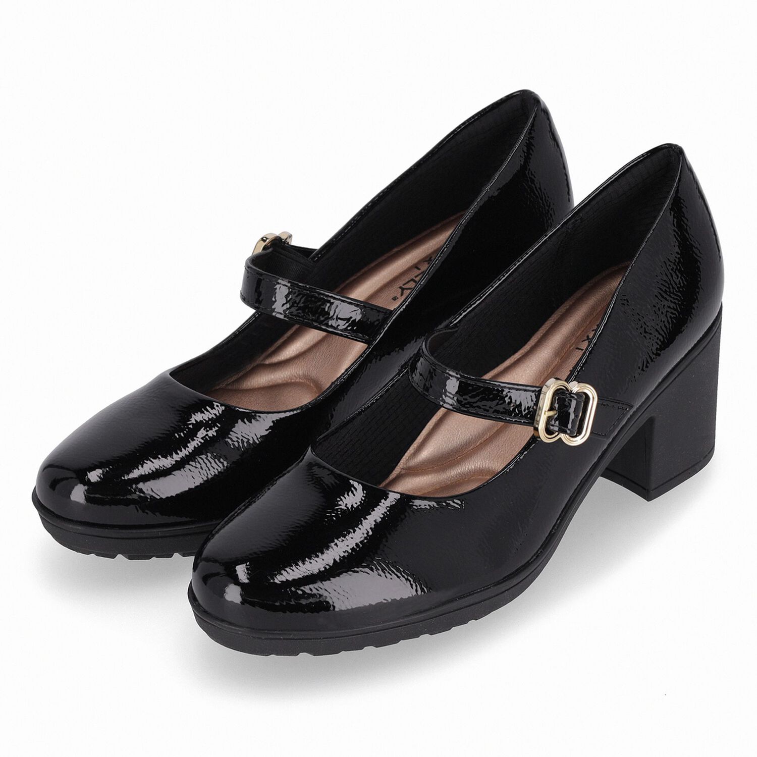 Zapato Mary Jane Mujer Negro/charol Daiane Piccadilly image number 2.0