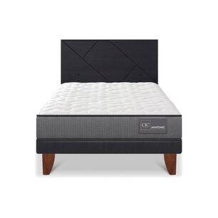 Cama Europea Cic Anatomic / 1.5 Plazas / Base Normal + Respaldo