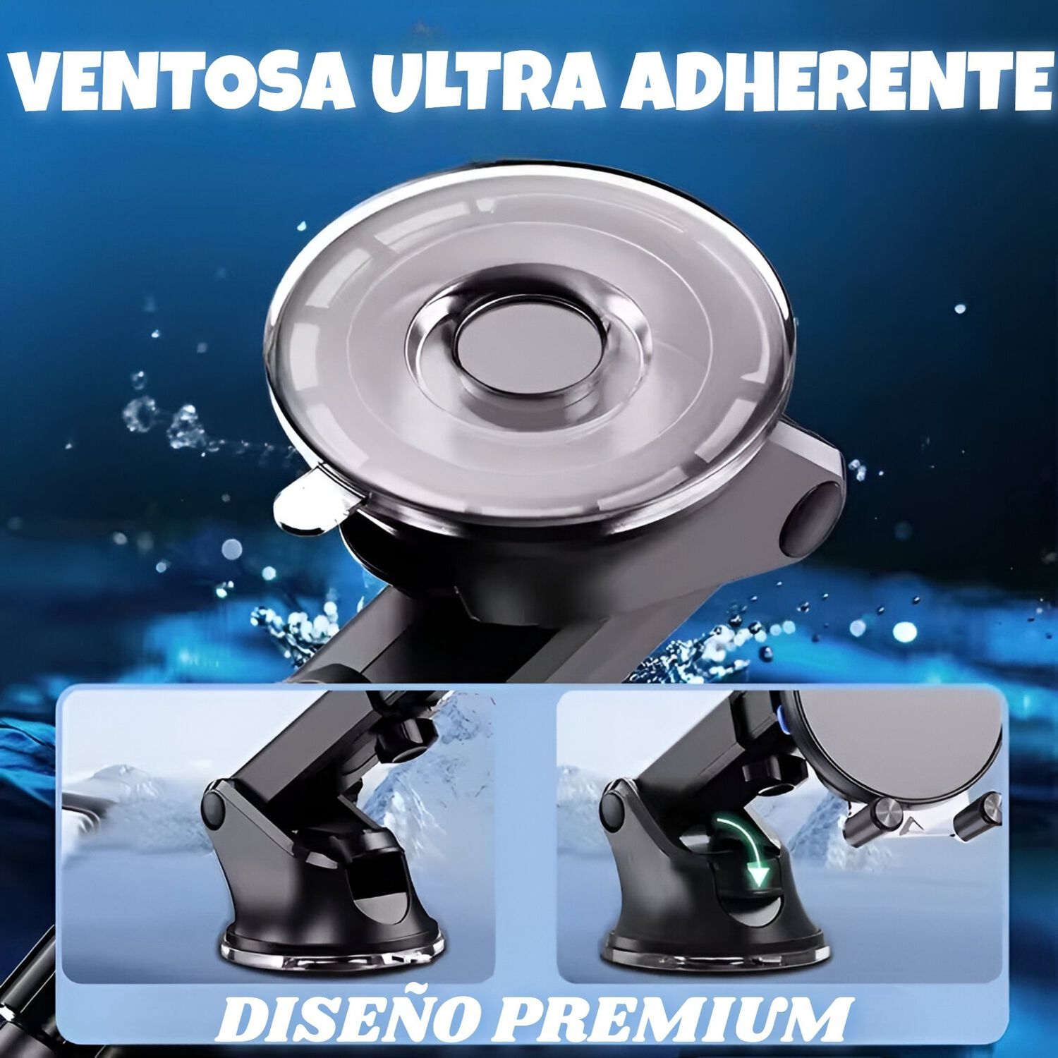 Soporte De Auto Con Carga Inal&aacute;mbrica 15w Tecmaster Tm200543 image number 4.0