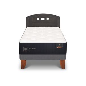 Cama Europea Cic Premium / 1.5 Plazas / Base Normal + Respaldo