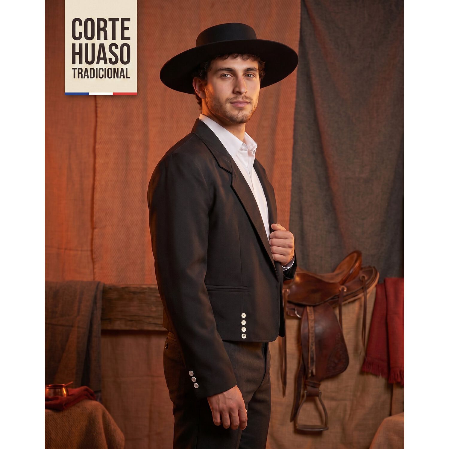 Chaqueta Tipica De Huaso Mas Sombrero Fiestas Patrias image number 5.0