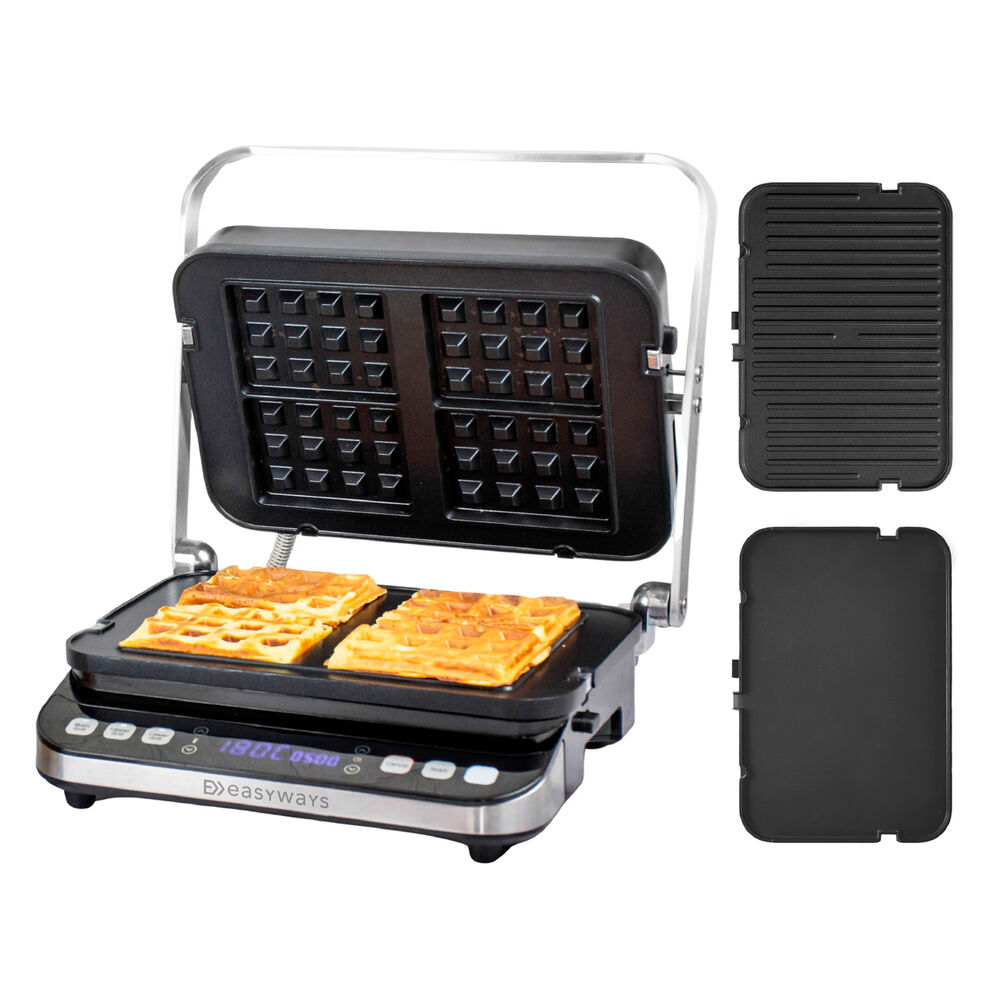 Plancha - Parrilla, Waffles, Sandwich , Panini Let's Grill 3 En 1 Easyways image number 0.0