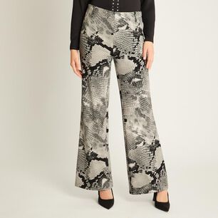 Pantalón Tiro Alto Palazzo Mujer Lorenzo Di Pontti