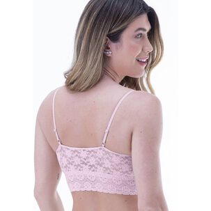 Top Encaje Recogido Palo Rosa 2rios