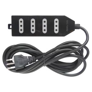 Zapatilla Alargador 3mt 4 Entradas Negro