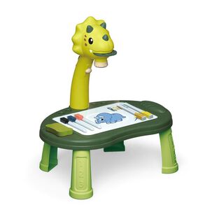 Juguete Mesa Proyectora De Dibujos Dinosaurios 34pzas Verde Infantil