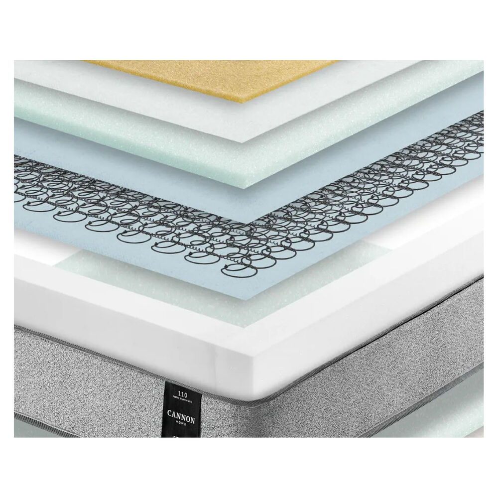 Combo Cama Cannon 2 Plazas+2 Almohadas+sabanas+respaldo Tela Negro image number 7.0